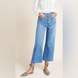 Anthropologie Pilco The Skipper Wide-leg Jeans-Size 27